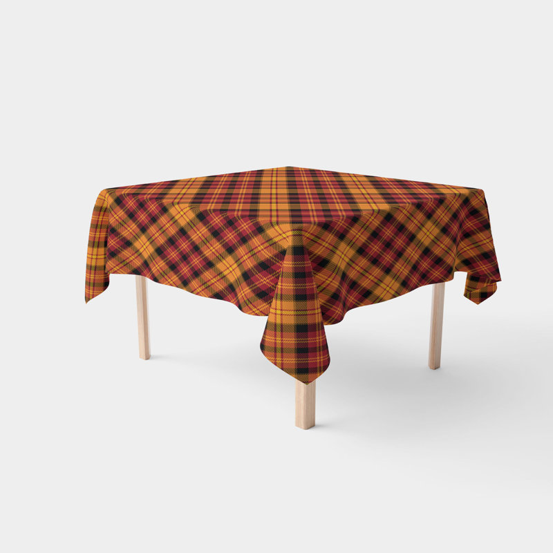 Singkil Fall Harvest Plaid Tablecloth, 54" x 54"