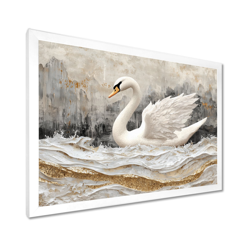 Art mural Dorvin, Reproduction encadrée d'une seule photo, H 24 po x l 32 po, Blanc