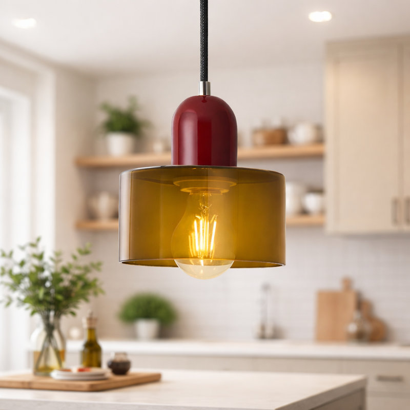Luminaire suspendu moderne en verre