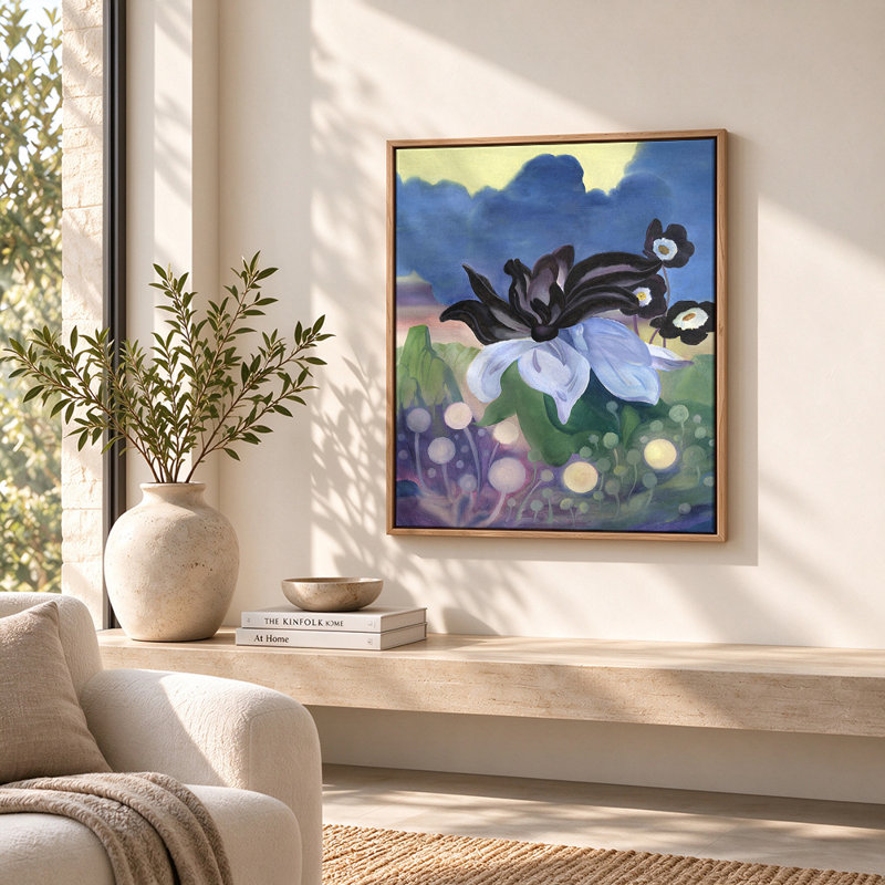 Art mural sur toile Twilight, 10"H x 8"W, Cadre noir