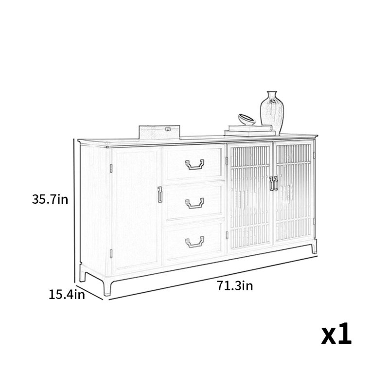 Strong And Durable Accent Cabinet