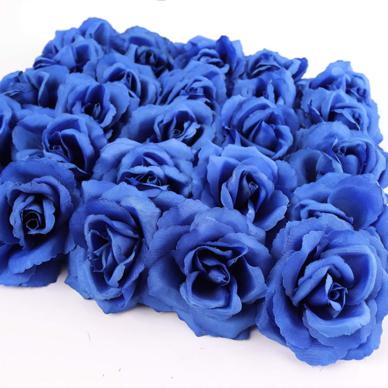 Paquet de 8 choix de fleurs en soie Royal Rose - Décor floral artificiel pour bricolage, mariages et événements