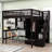 Idalina 1 Drawer Wood Loft Bed with Built-in-Desk, Shelves and Wardrobe-65696838-65696891