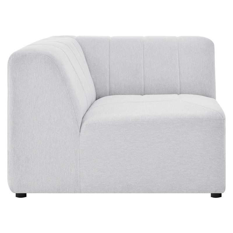 Chaise de coin en tissu d'ameublement Bartlett, Ivoire ivoire