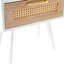 Table d'appoint blanche avec pieds et tiroir en bois massif, 15,29 po, pour les pieds de tiroir modernes de la chambre à coucher, salon, chambre à coucher, bureau, 15,29 po x 11,99 po, 21,55 po, pratique-1321898491