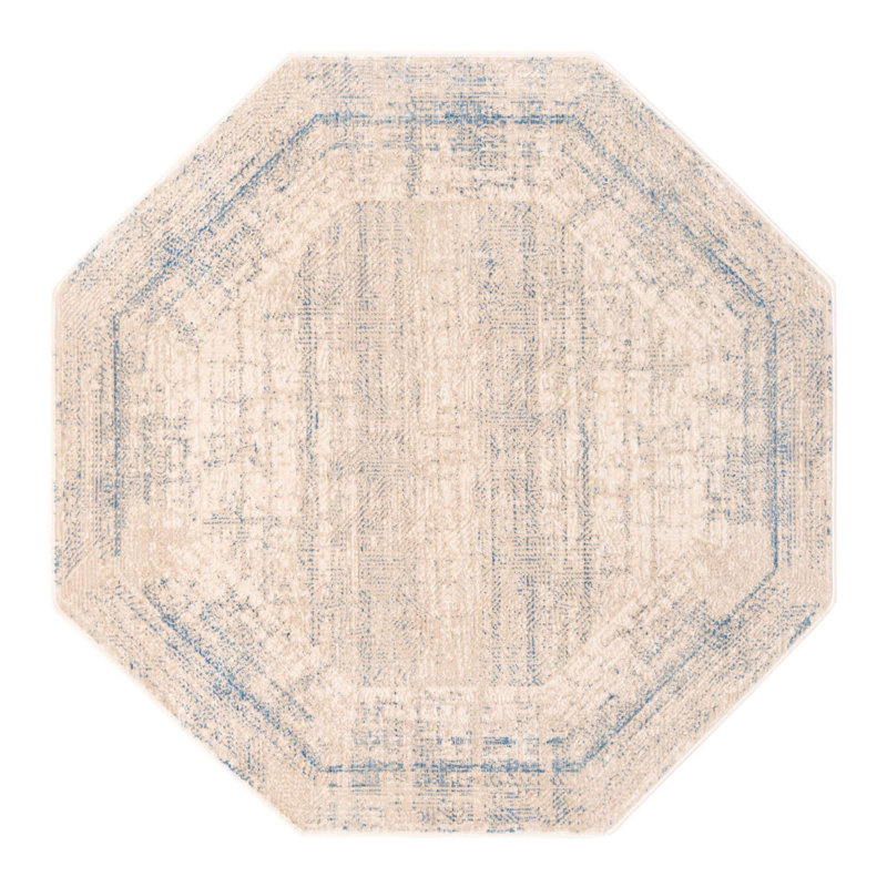 Laquina Oriental Indoor Rug, Octagon 5'3" x 5'3"