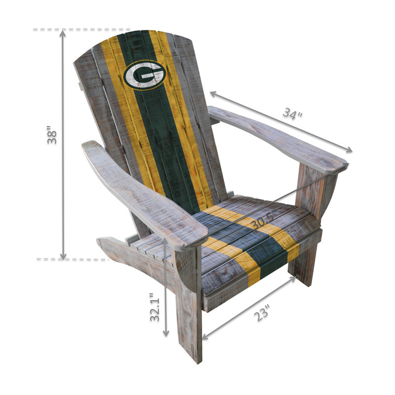 Outdoor Adirondack Chair, Green Bay Packers