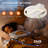 19.7-Inch White Bladeless Ceiling Fan With Dimmable LED Light & Remote