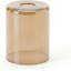 12cm H Glass Drum Lamp Shade in Amber