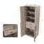 Armoire-penderie autoportante avec tiroirs et tablettes réglables Lee-289526713