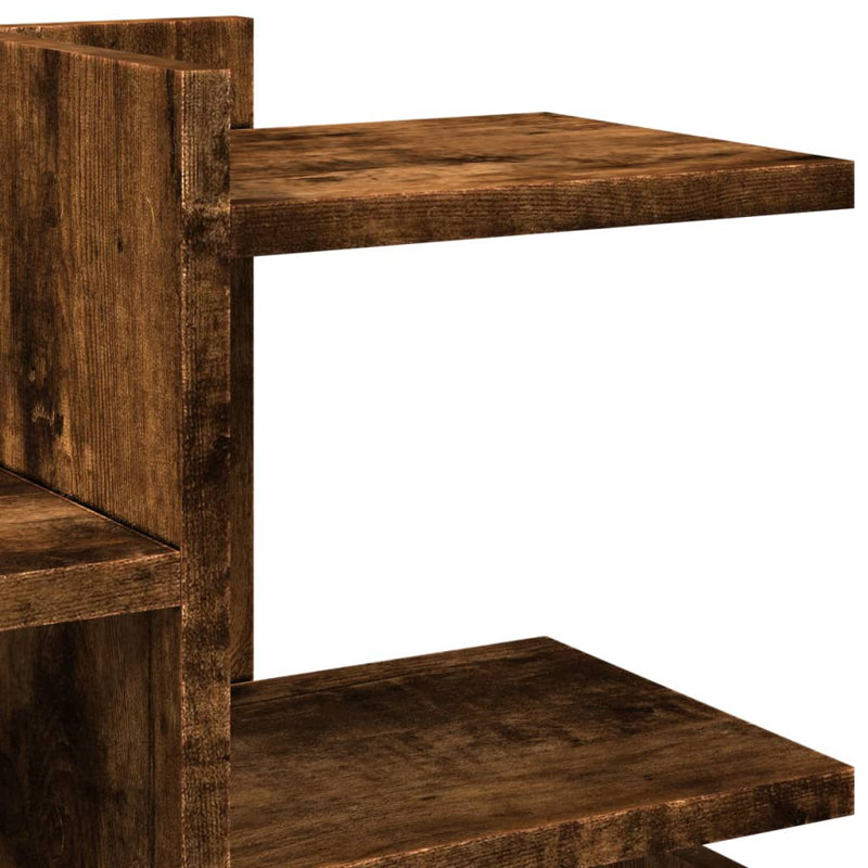 Manufactured Wood Desk Organizer, Smoked Oak