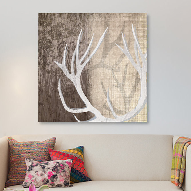 Deer Lodge I par Tandi Venter - Impression sur toile tendue, H 48 po x l 48 po x P 1,5 po