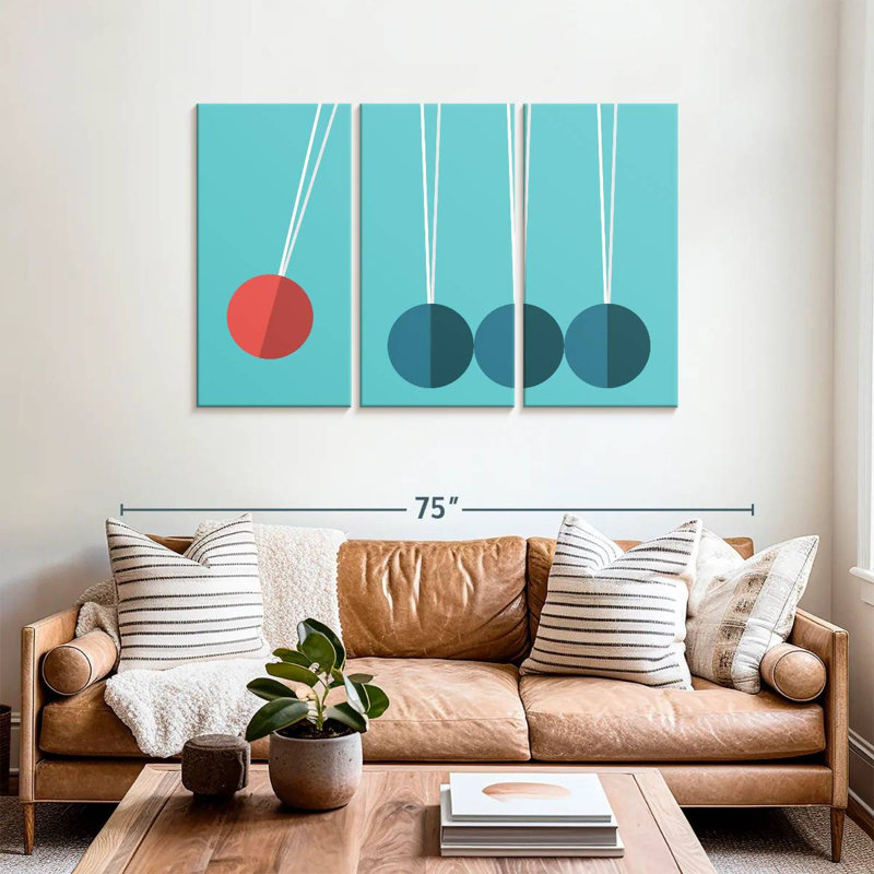 Keiri Newton's Cradle, 36" H x 57" W