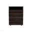 Commode 4 tiroirs avec rangement spacieux et poignées modernes, gris mat