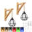 Wireless RGB Wall Sconces With Remote Control