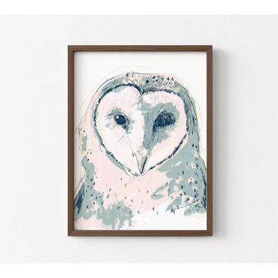 Art mural Silas Owl Vet Office, ferme au-dessus d'une cheminée, cadeau animal sauvage pour impression de grand-mère, décor de chambre d'enfant