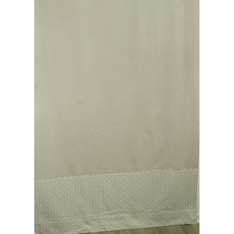 CAROLINE TAB PANEL, 50" W x 63" L, Beige