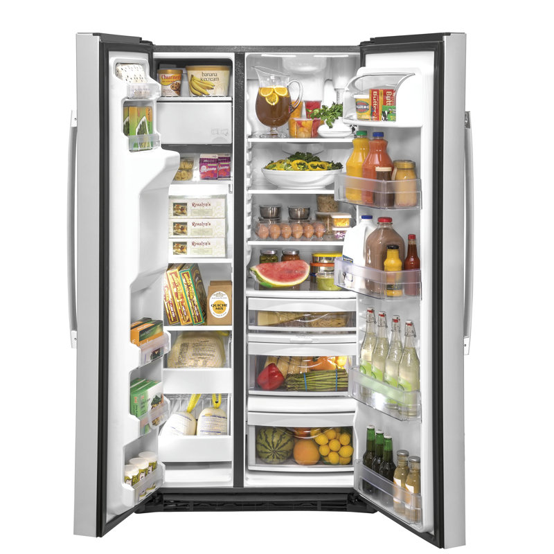 Counter Depth Side by Side Refrigerator, Stainless Steel