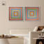 «Squares», ensemble d'art sur toile par Art Remedy-111802801-111802808