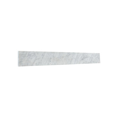 36" White Cararra Marble Backsplash