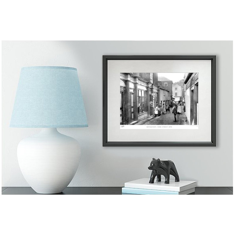 Mevagissey, Fore Street 1890 - Single Picture Frame Print, 45cm H x 60cm W x 2.3cm D