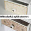Paisley Dressing Table with Mirror