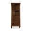 Vintage Tall Narrow Bookcase with Open Shelves & 3 Drawers