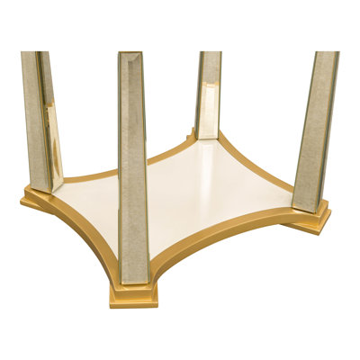 Table de bout carrée Scotts - champagne clair