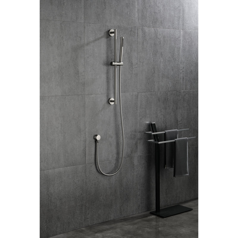 59 - Inch Hose Handheld Shower With 28 Height Adjustable Slide Bar, Stainless Steel Material, Functional Spray Settings For A Comfortable Experience Bar And Hose, Robust Various Patterns