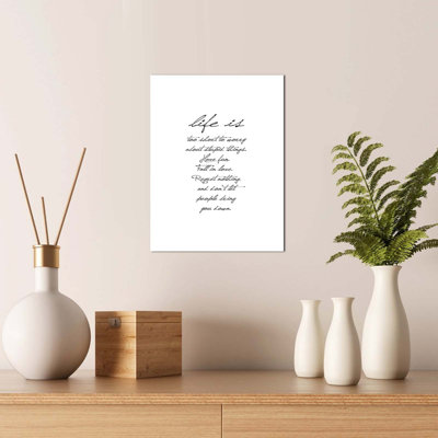 Inspirational Quotes & Sayings Decorative MDF Painting