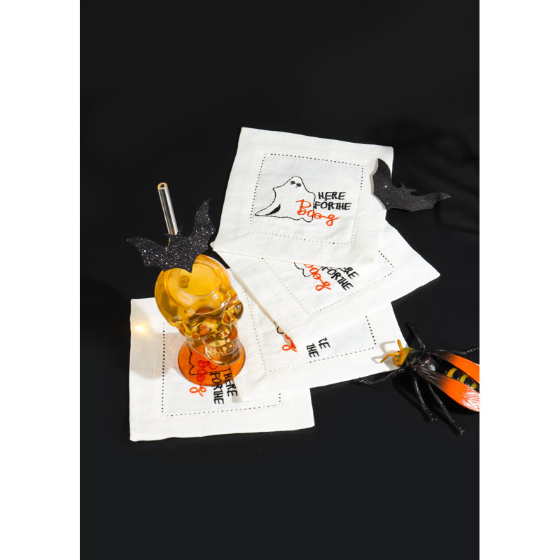 Serviettes de cocktail d'Halloween Boo