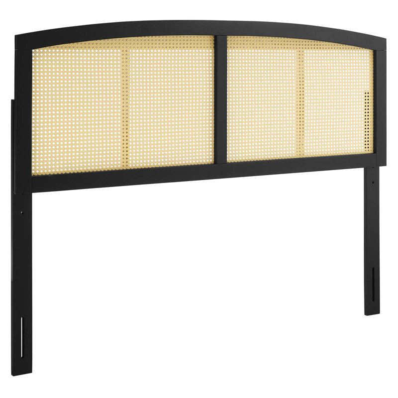 Halcyon Cane Headboard, Full, Black