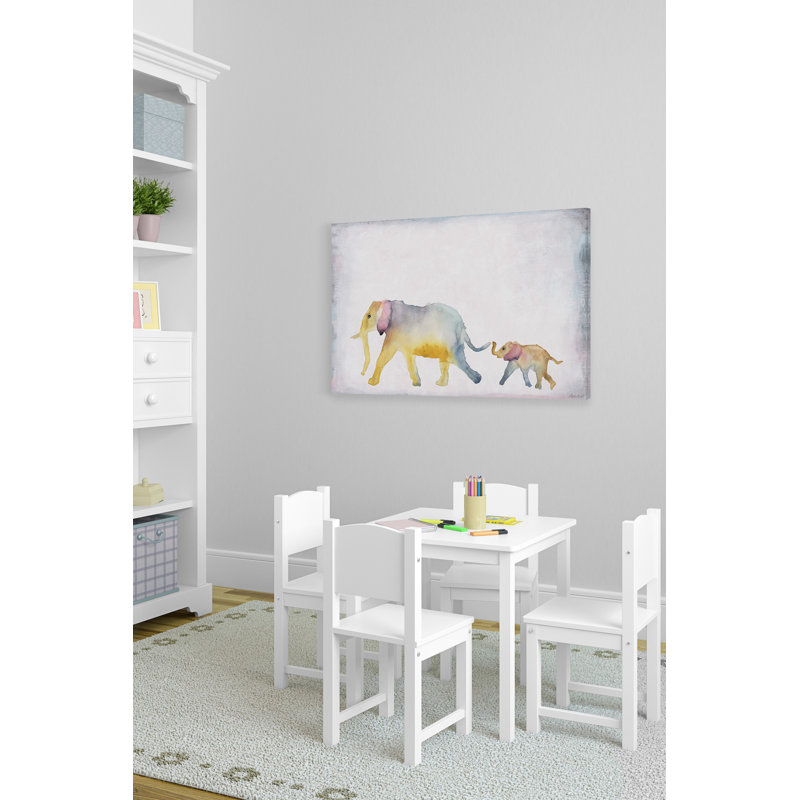 «Elephant Trek», reproduction sur toile tendue, H 8 po x l 12 po x P 1,5 po