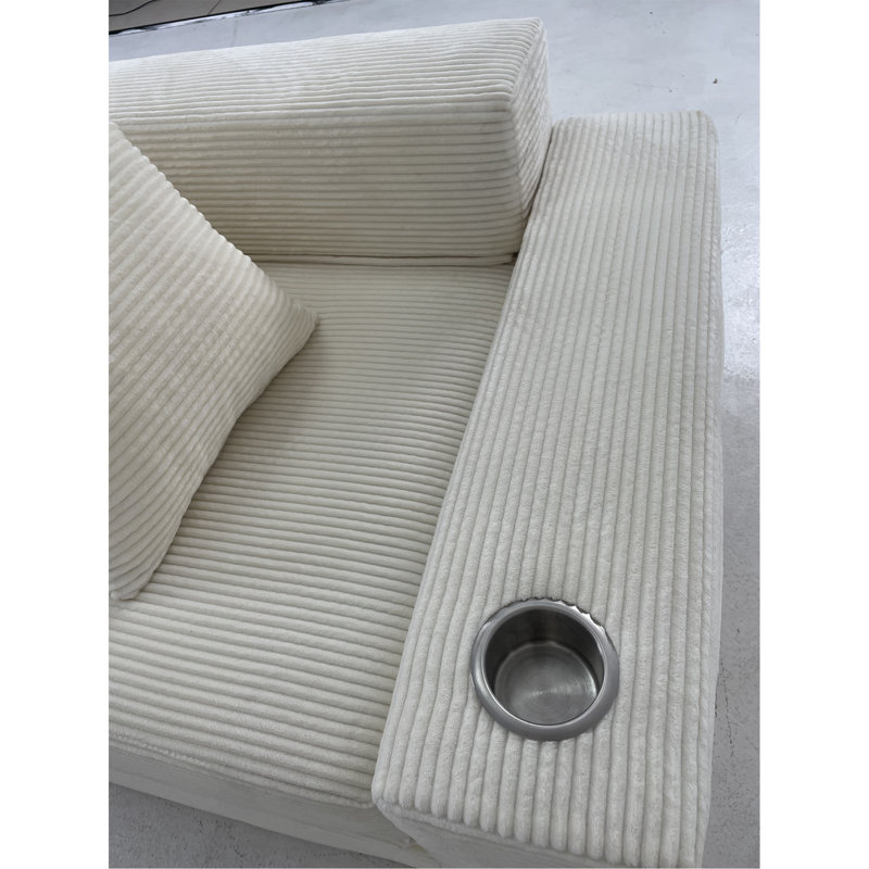 Canapé-lit pliant 76 po 76 po, Beige