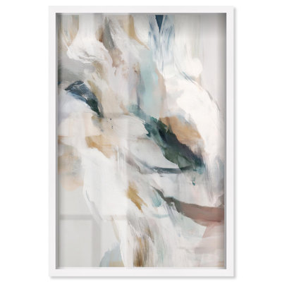 «Whispering Colors II Shadowbox Print», art abstrait vert par Art Remedy