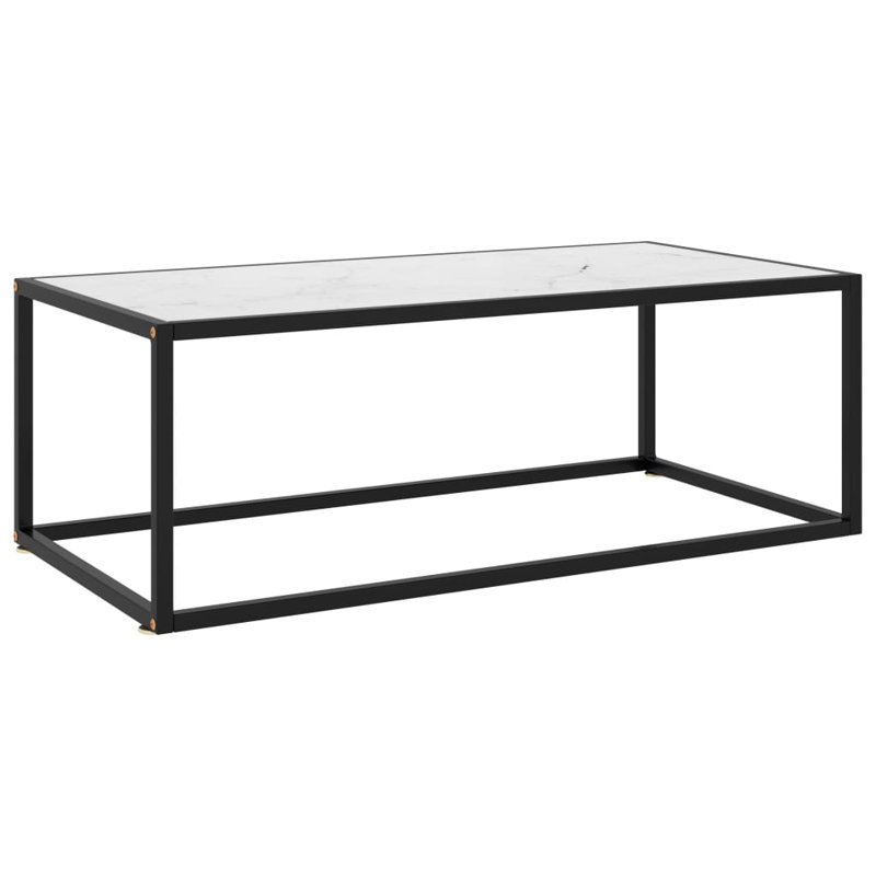 Alvarado Frame Coffee Table, 35cm H x 100cm W x 50cm D, White