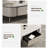 Multi-functional storage slate coffee table