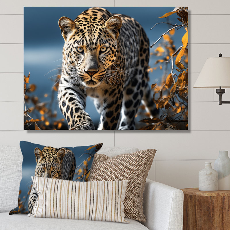 " Leopard Sleek Leopard ", Toile tendue, 24" H x 32" W