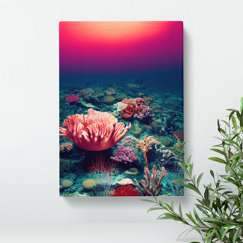 Coral Reef Floor - Wrapped Canvas, 50cm H x 35cm W x 3cm D