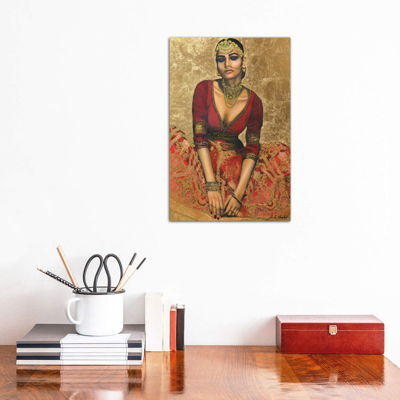 Sone Ka Mahal (Palace Of Gold) by Linda Charles - Wrapped Canvas Print, 30.48 cm H x 45.72 cm W