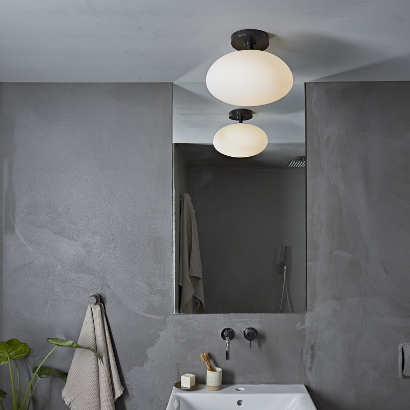 Zeppo 1 - Light Semi Flush Mount, Matt Black