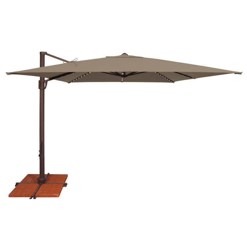 Porte-à-faux carré 10 pi Windell Windell, Toile taupe