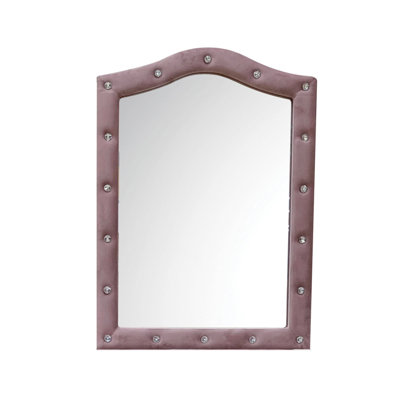 Miroir capitonné rose Rosalia