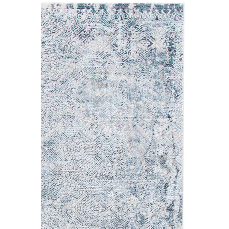 Jiayou Performance Geometric Rug, Runner 2' x 8'