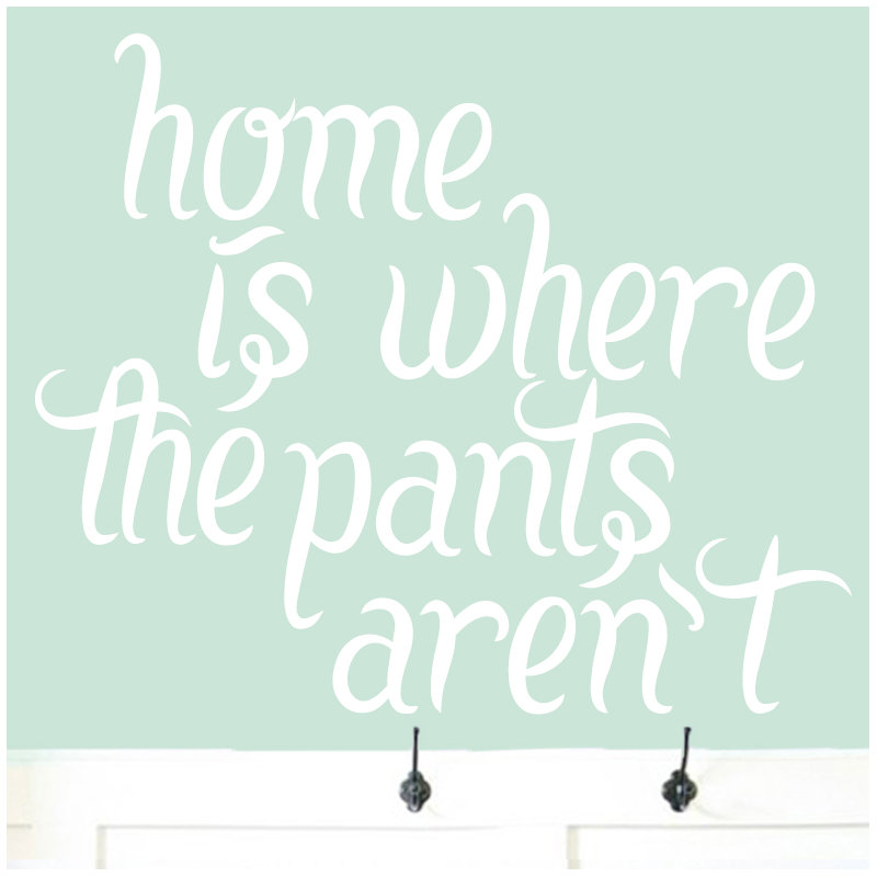 Text & Numbers Non-Wall Damaging Wall Decal, White