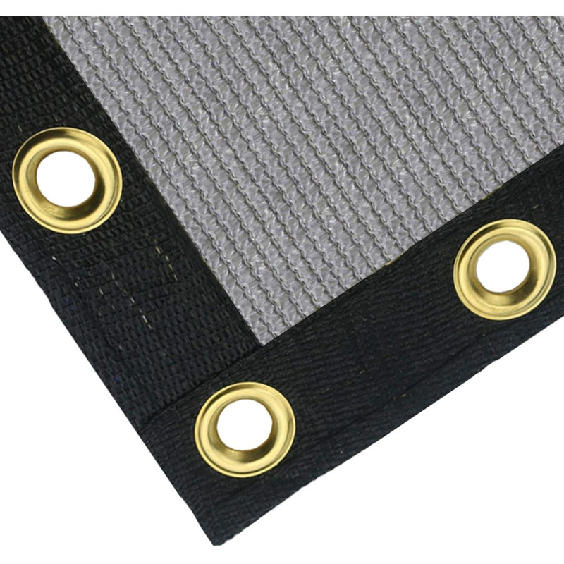 4x50ft Privacy Screen Fence - HDPE, UV-Resistant, Easy Install for Yard/Patio, Dark Gray