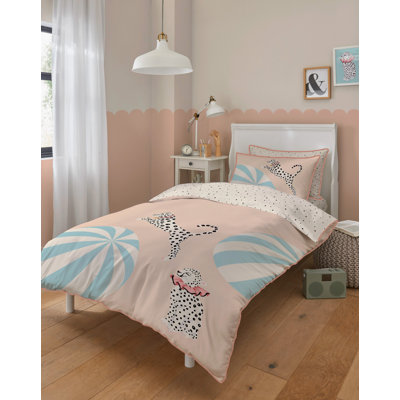 Cotton Blend No Pattern Duvet Cover Set with Pillowcases