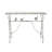 Console Table with Distressed Iron Twisted Legs