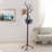 Freestanding Metal Hall Tree  Coat & Hat Rack with Branches, Bronze