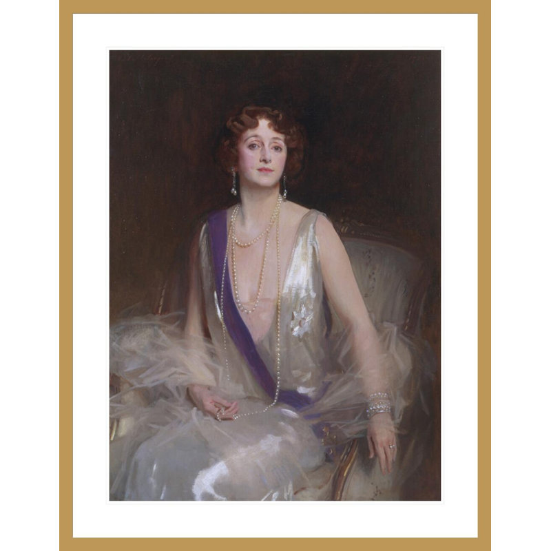 «Grace Elvina Marchioness Curzon of Kedleston» par John Singer Sargent, impression giclée encadrée, H 41,5 po x l 32,52 po